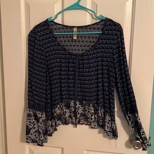 navy blue blouse